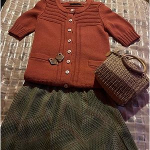 💎Silk Snake-Print Skirt💎